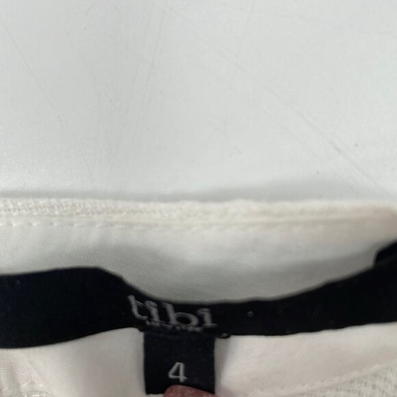 Tibi Revolve Blanket Stripe Dress In Pale Blush Linen Blend Preppy Barbie Sz 4 - Picture 6 of 15